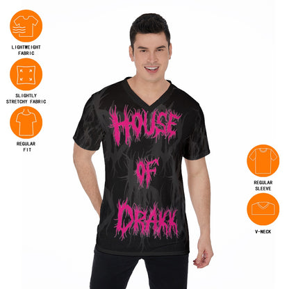 All-Over Print V-Neck T-Shirt