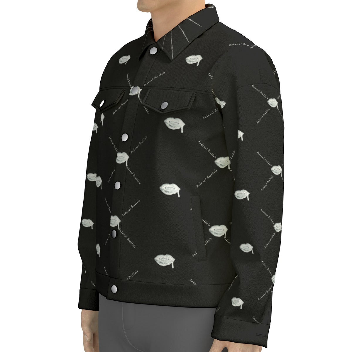 All-Over Print Unisex Lapel Jacket | 245GSM Cotton