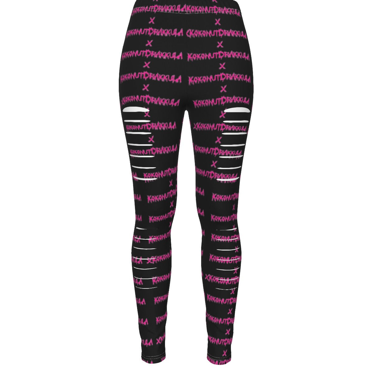 All-Over Print Women's Ripped Leggings