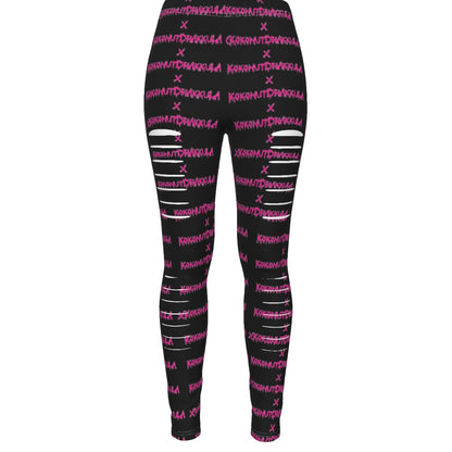 All-Over Print Women's Ripped Leggings