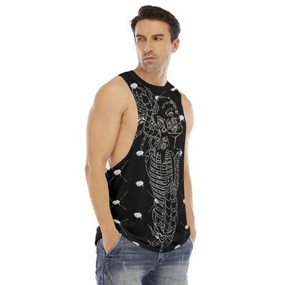 All-Over Print Men's O-neck Long Tank Top