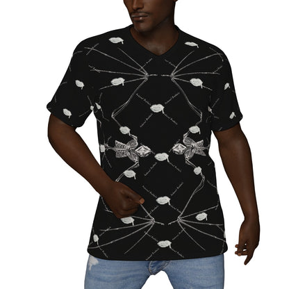 All-Over Print V-Neck T-Shirt