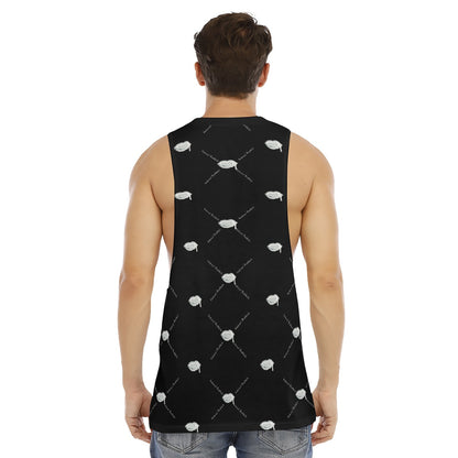 All-Over Print Men's O-neck Long Tank Top