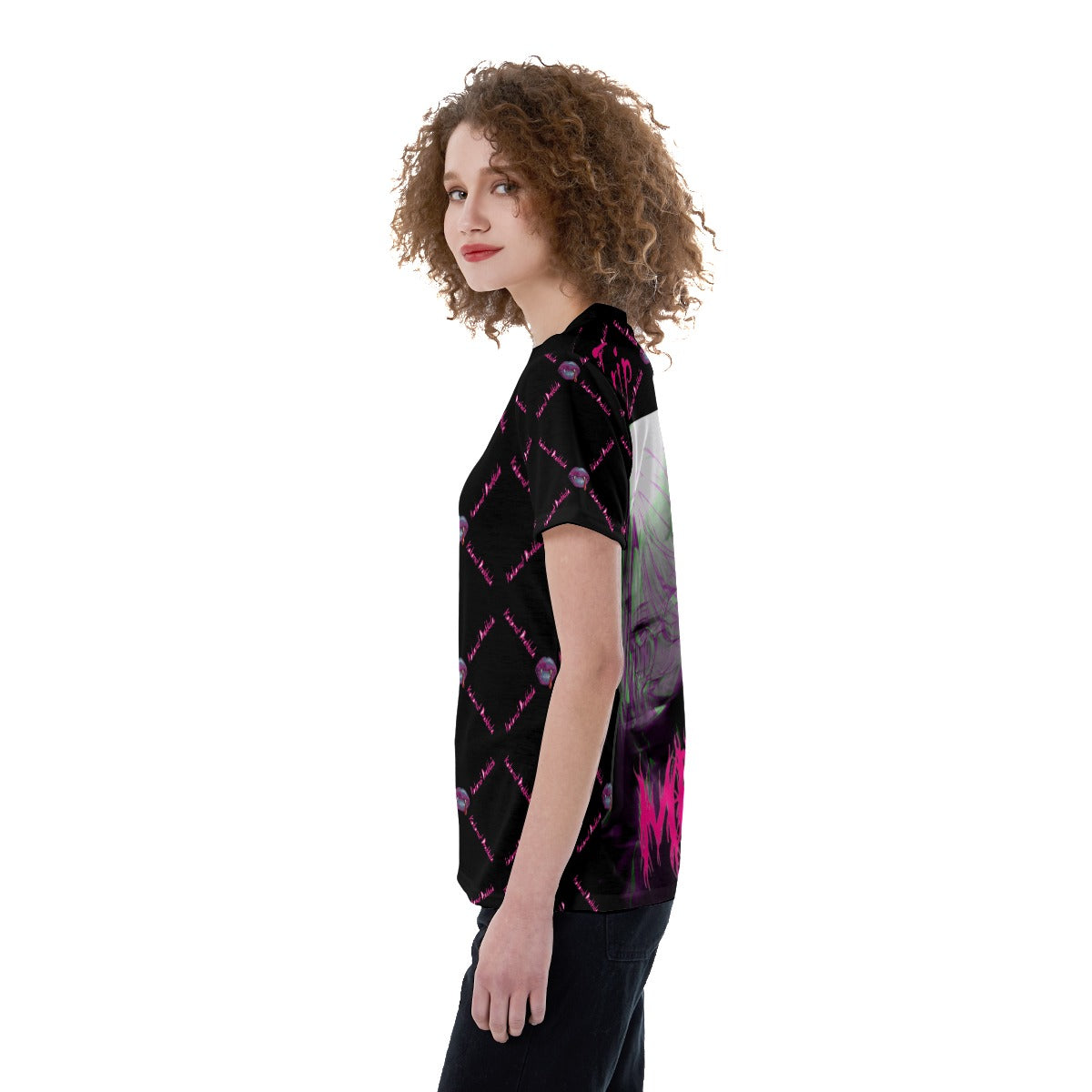 All-Over Print V-neck Women's T-shirt
