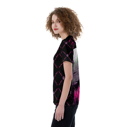 All-Over Print V-neck Women's T-shirt