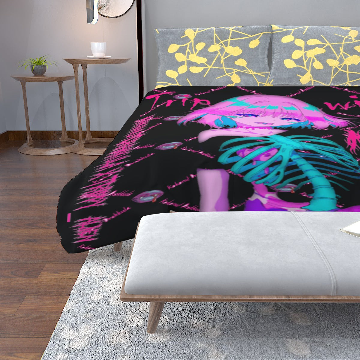 Lightweight & Breathable Quilt With Edge-wrapping Strips