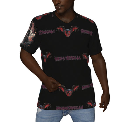All-Over Print V-Neck T-Shirt