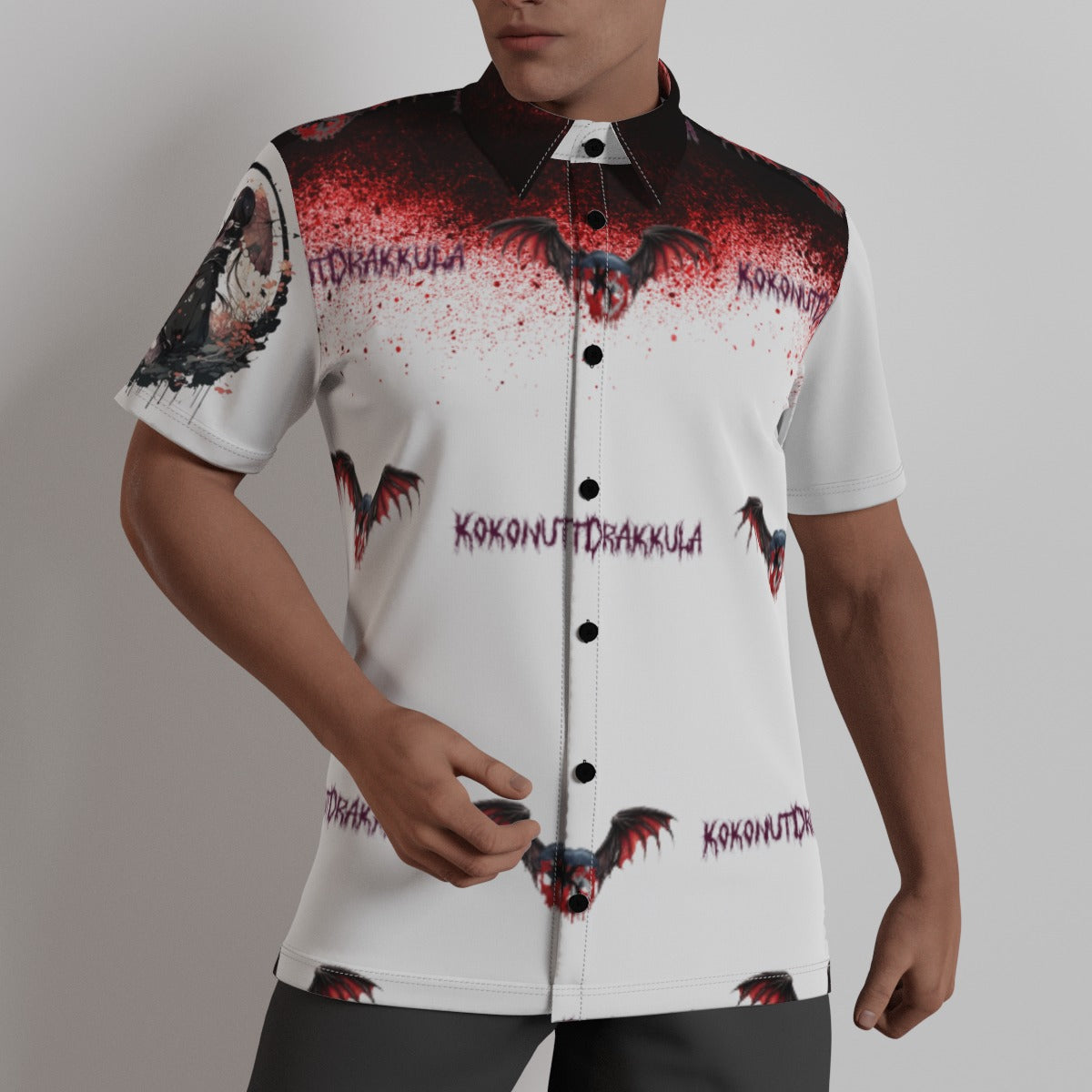 All-Over Print Men's Shirt