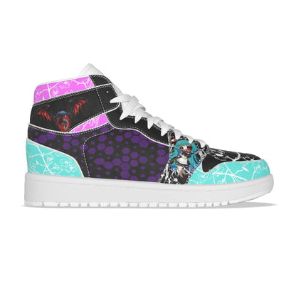 Women's Synthetic Leather Stitching Shoes