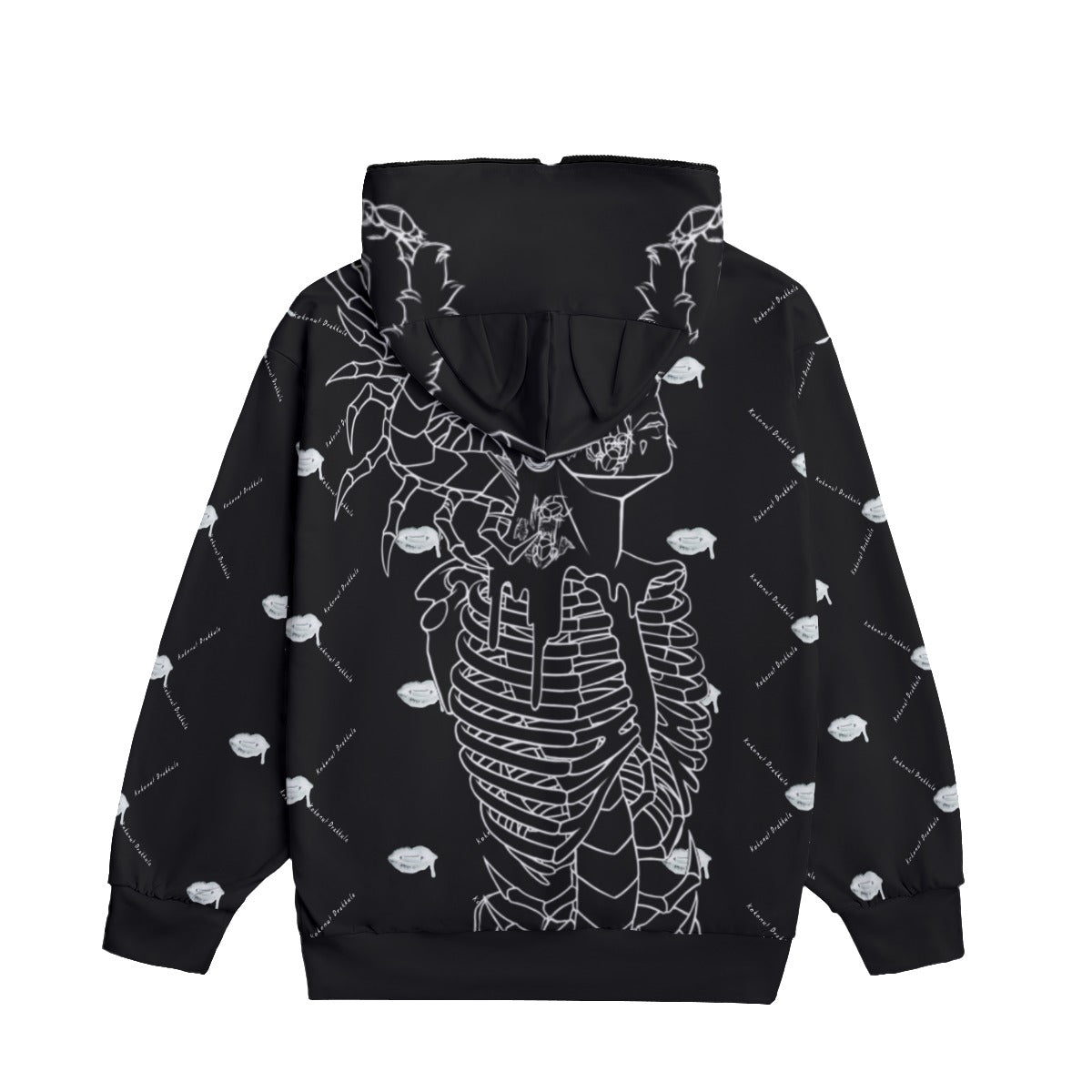 All-Over Print Unisex Pullover Hoodie With Zipper Closure