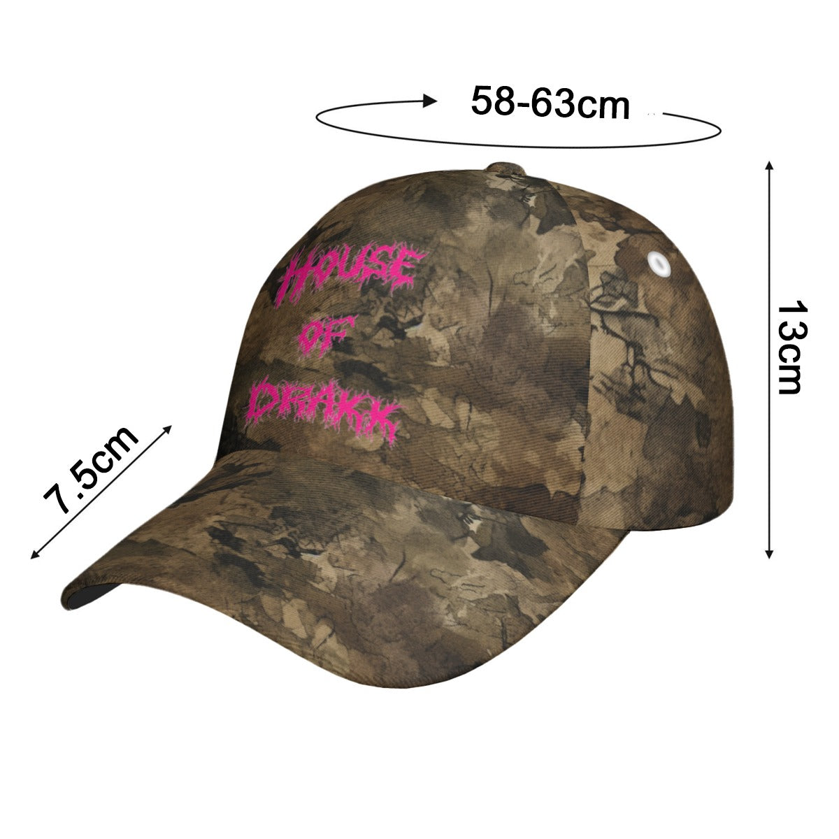 All-Over Print Peaked Cap With Box