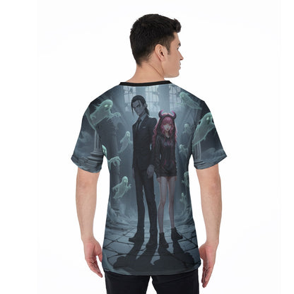 All-Over Print V-Neck T-Shirt