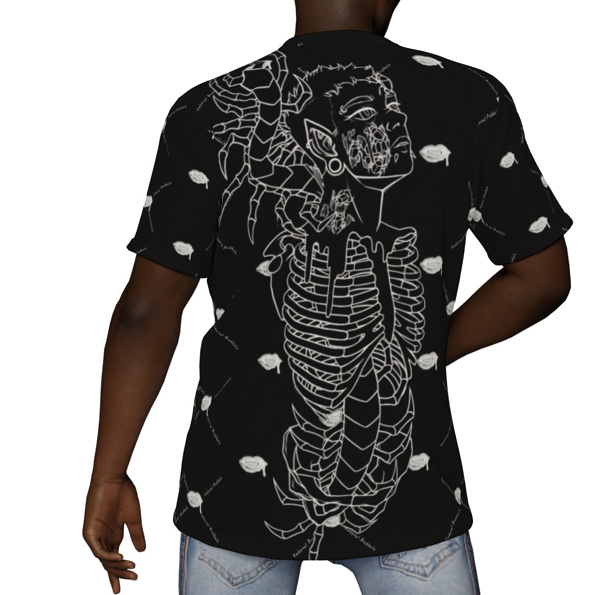 All-Over Print V-Neck T-Shirt