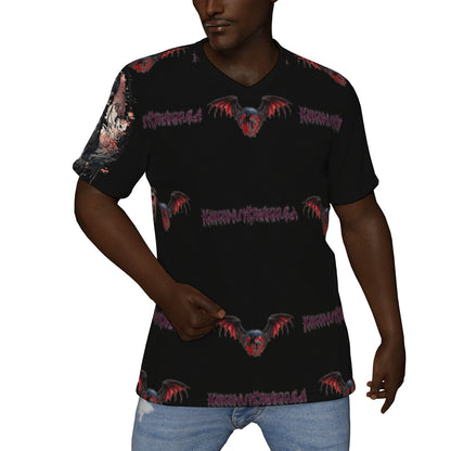 All-Over Print V-Neck T-Shirt