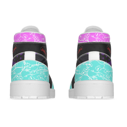 Women's Synthetic Leather Stitching Shoes