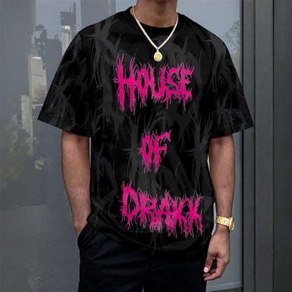 All-Over Print Unisex Drop-shoulder T-shirt|180GSM