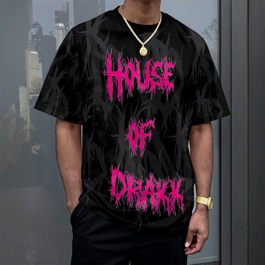 All-Over Print Unisex Drop-shoulder T-shirt|180GSM