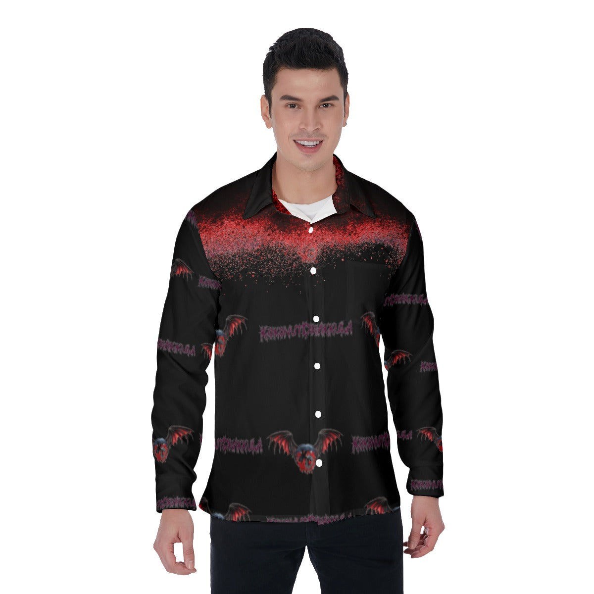 All-Over Print Men's Long Sleeve Shirt