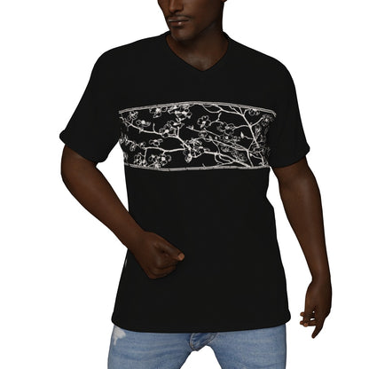 All-Over Print V-Neck T-Shirt