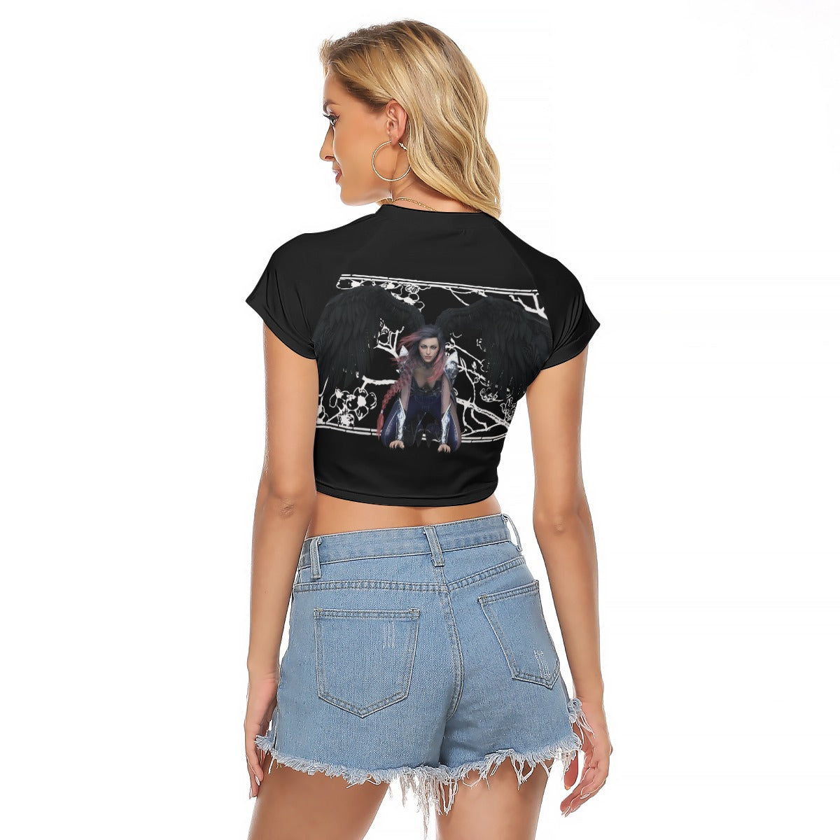 All-Over Print Women's Raglan Cropped T-shirt