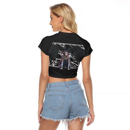 All-Over Print Women's Raglan Cropped T-shirt
