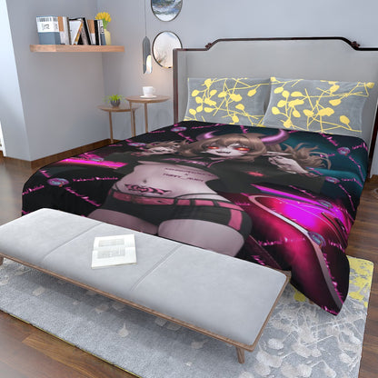 Lightweight & Breathable Quilt With Edge-wrapping Strips