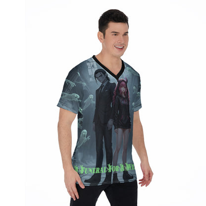 All-Over Print V-Neck T-Shirt