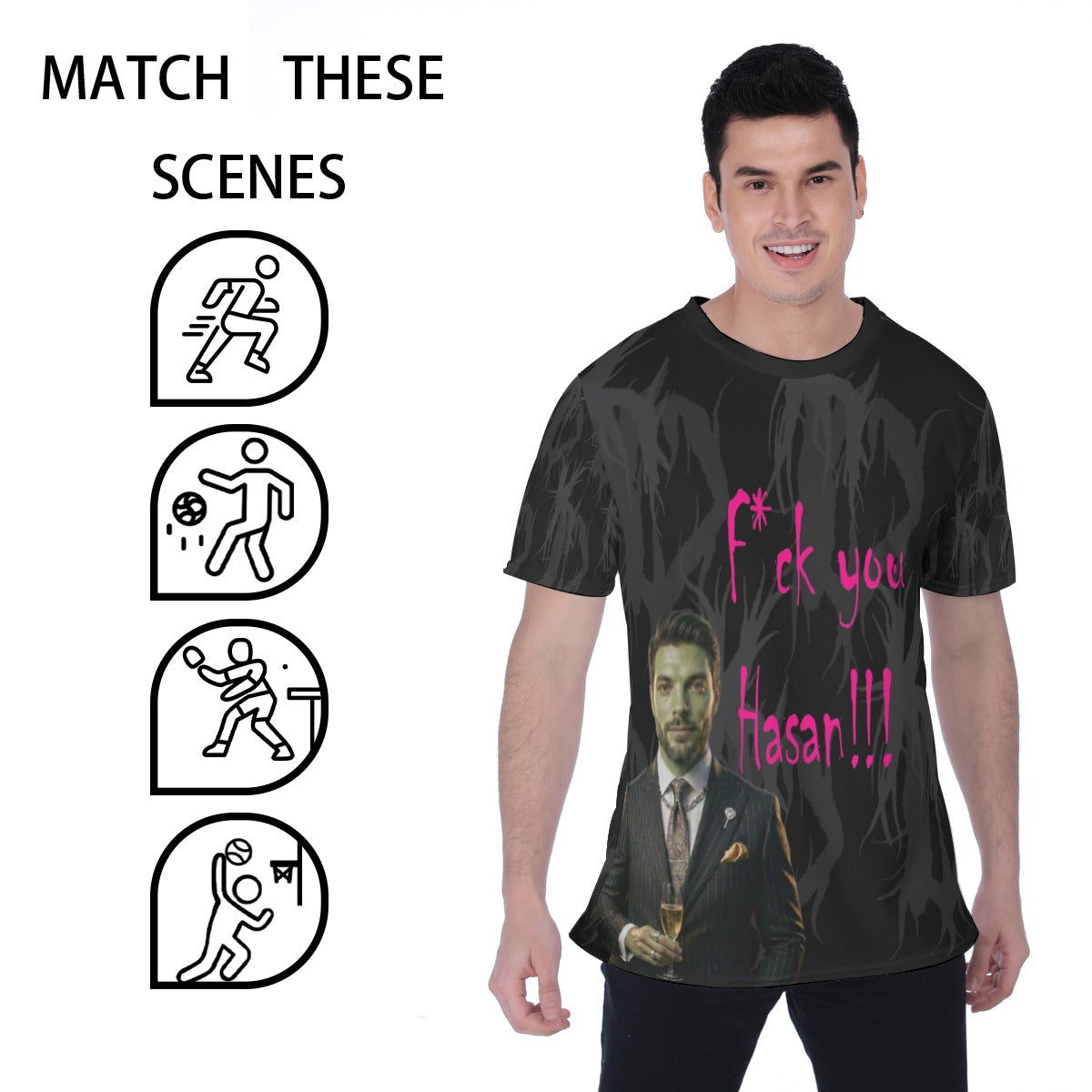 All-Over Print Men's T-shirt | Birdseye
