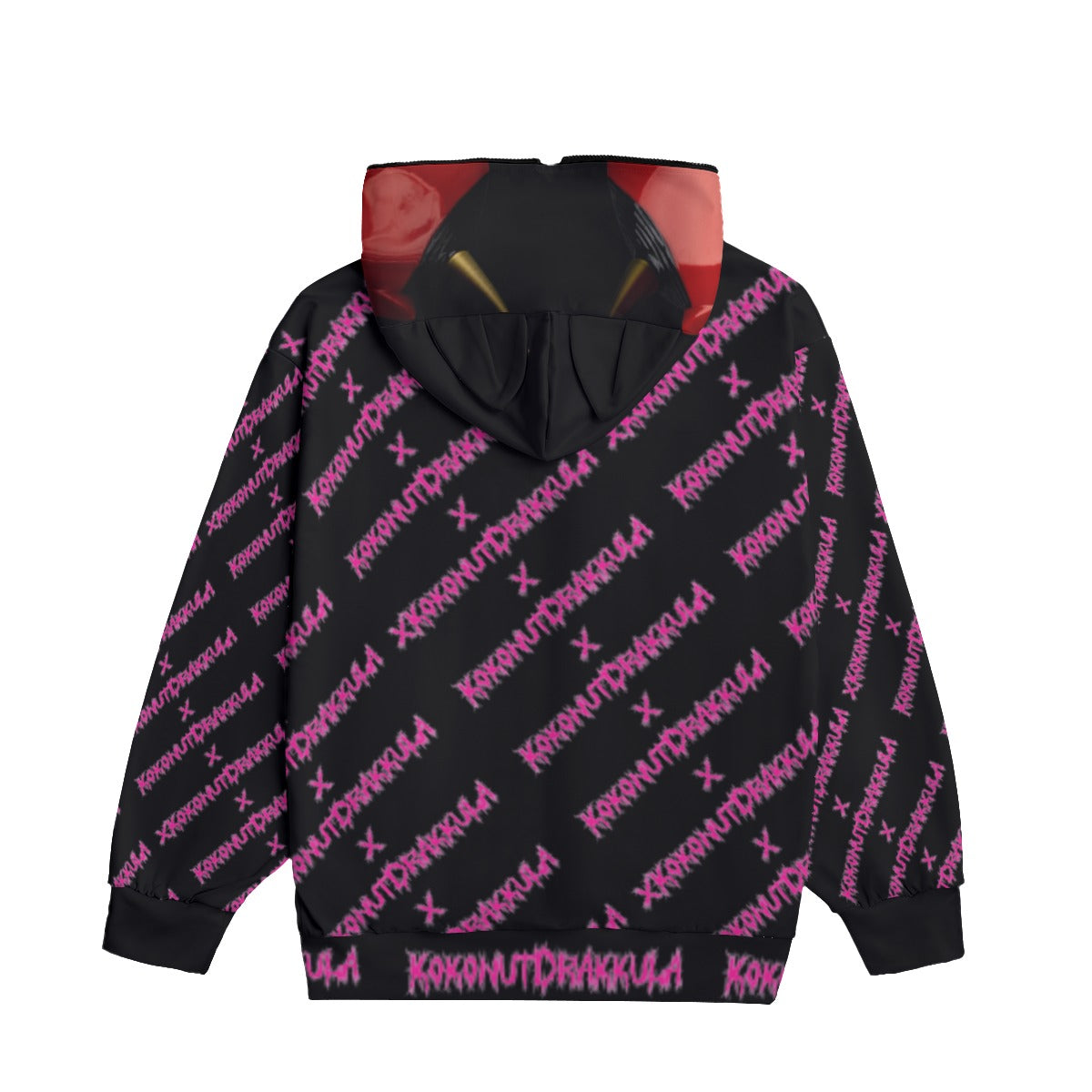 All-Over Print Unisex Pullover Hoodie With Zipper Closure