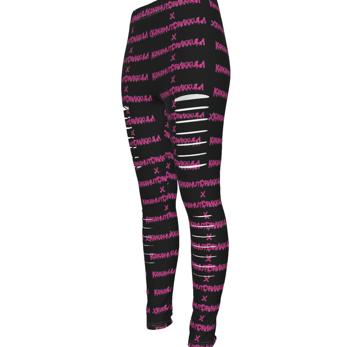 All-Over Print Women's Ripped Leggings