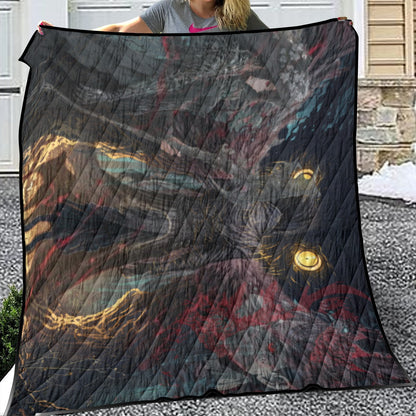 Lightweight & Breathable Quilt With Edge-wrapping Strips