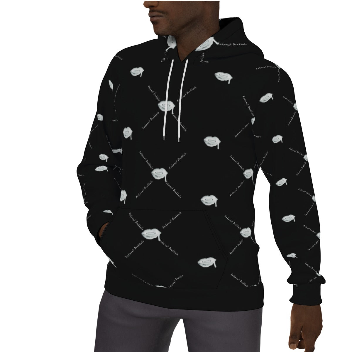 All-Over Print Men's Thicken Pullover Hoodie