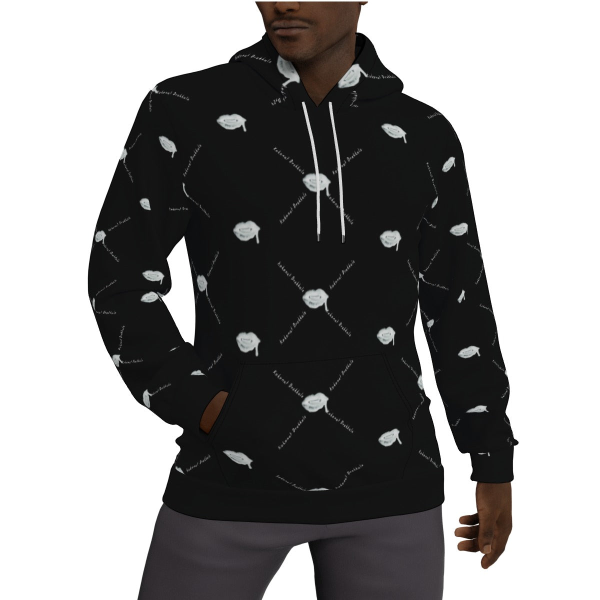 All-Over Print Men's Thicken Pullover Hoodie