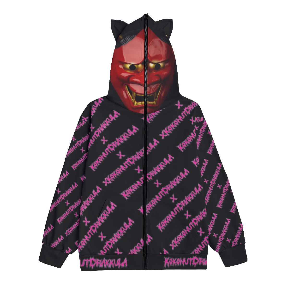All-Over Print Unisex Pullover Hoodie With Zipper Closure