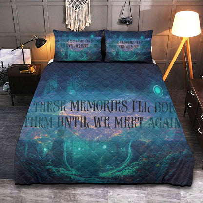 Quilt & Pillow Cases With  Edge-wrapping Strips